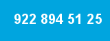 922 894 51 25 922 894 51 25